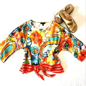 Attached cami/ sheer blouse.​